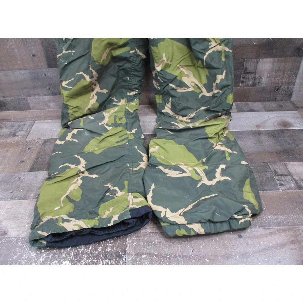 Burton Barnstorm Pants Boys XL Green Camouflage Snowboard Ski DRYRIDE Youth